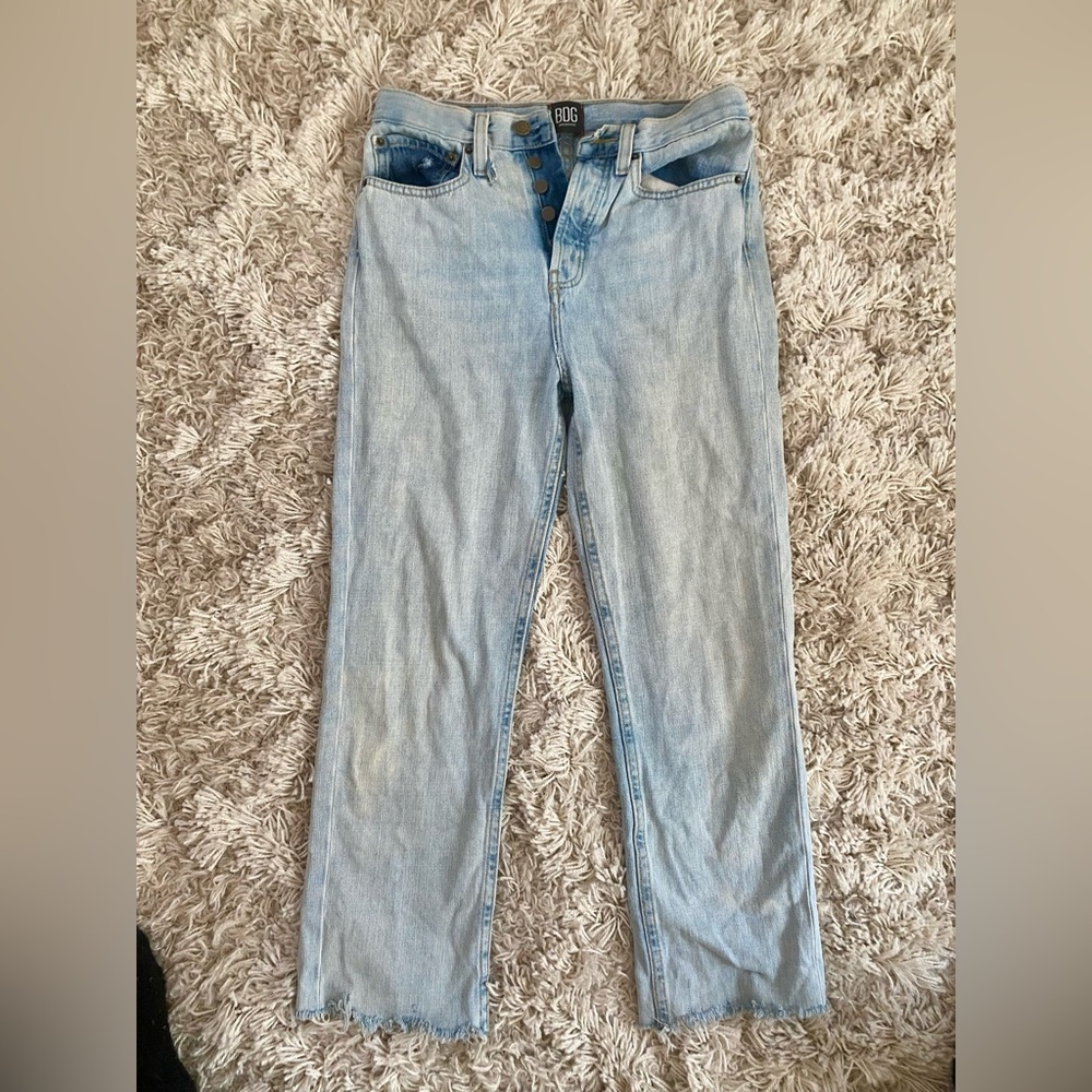 BDG relaxed straight jeans, cropped